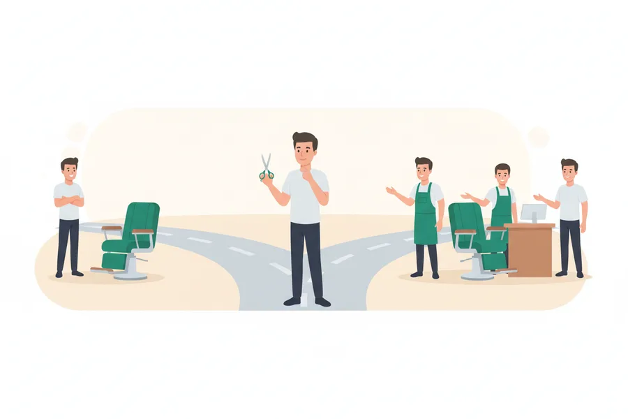 Развилка: работать одному или с командой — Самозанятый парикмахер в 2026: налоги, патент и ИП